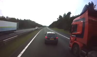 Politie onderzoekt bizarre rem- en inhaalactie op A28
