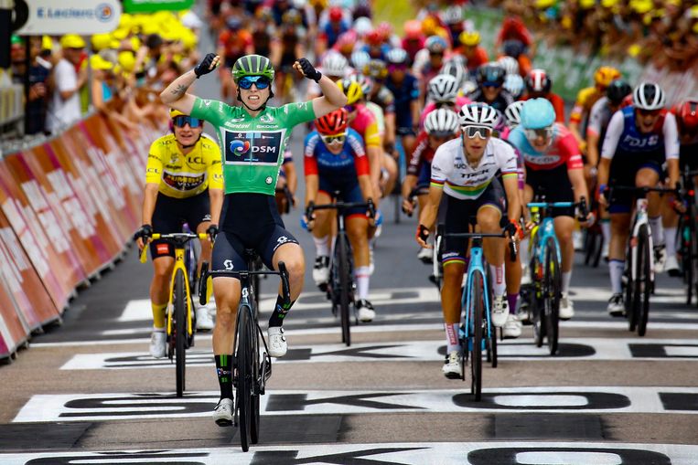 groene trui vrouwen tour de france