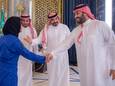 Kroonprins Mohammed bin Salman (rechts).