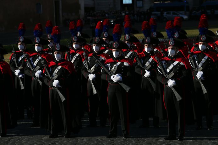 De Carabinieri tijdens een ceremonie, beeld ter illustratie