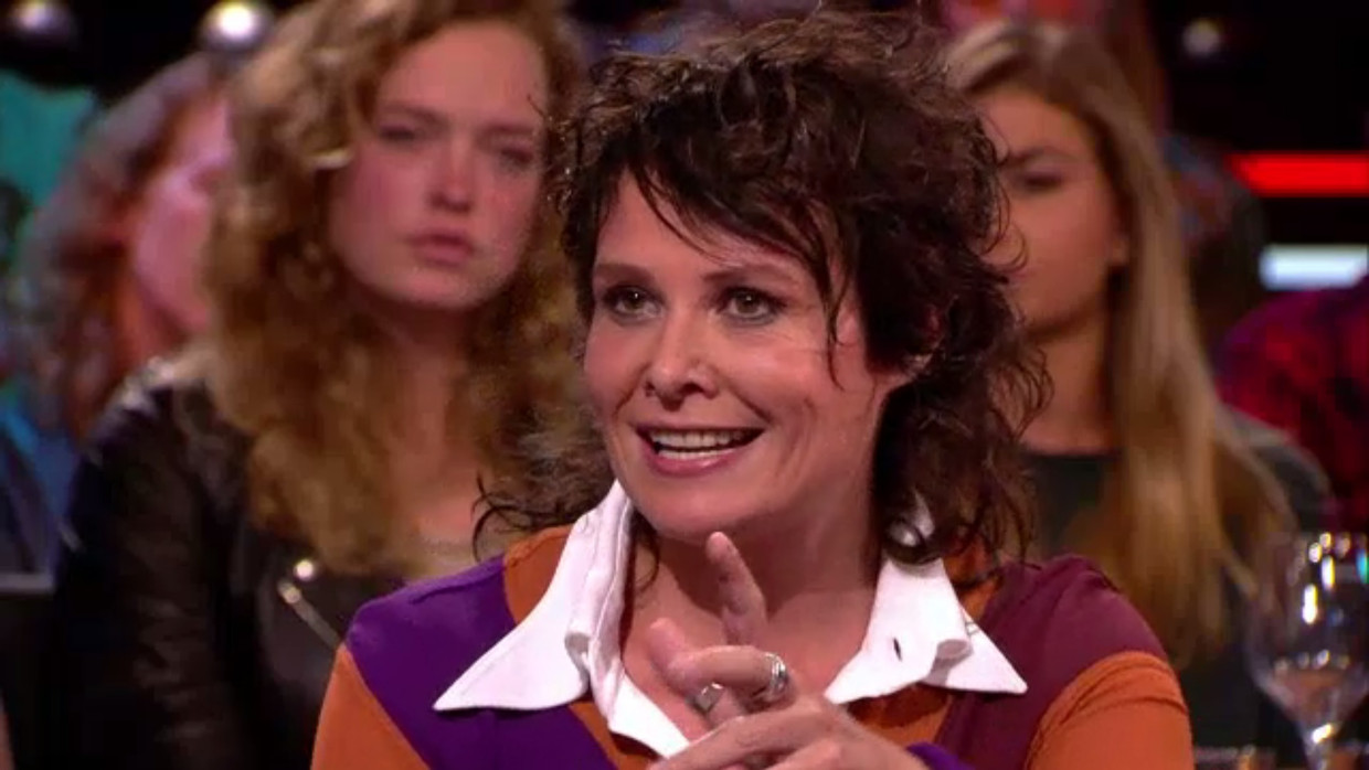 Griet op de Beeck bij DWDD Beeld DWDD