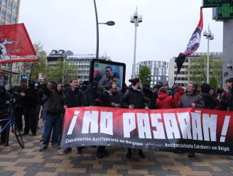 Antifa betoogt na geannuleerde conferentie in Sint-Joost-ten-Node