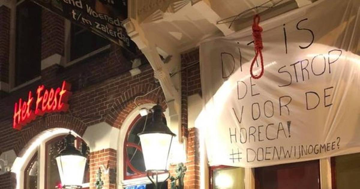 Het Feest in Groningen hangt strop aan de gevel. Café blijft voorlopig ...