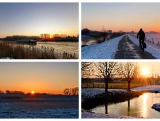 Zonnig en koud, zonsopgang zorgt voor prachtige weerfoto's