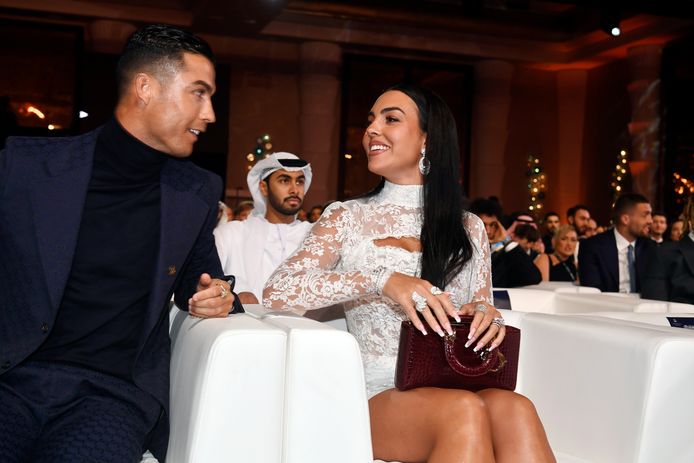Cristiano Ronaldo with his partner Georgina Rodriguez.