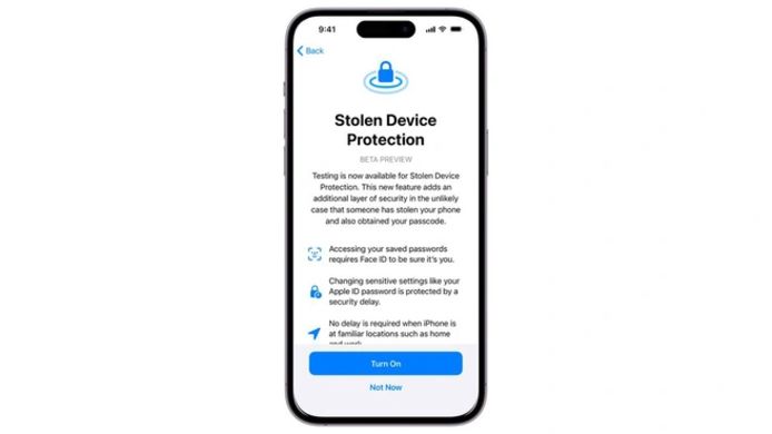 Stolen Device Protection in iOS 17.3
