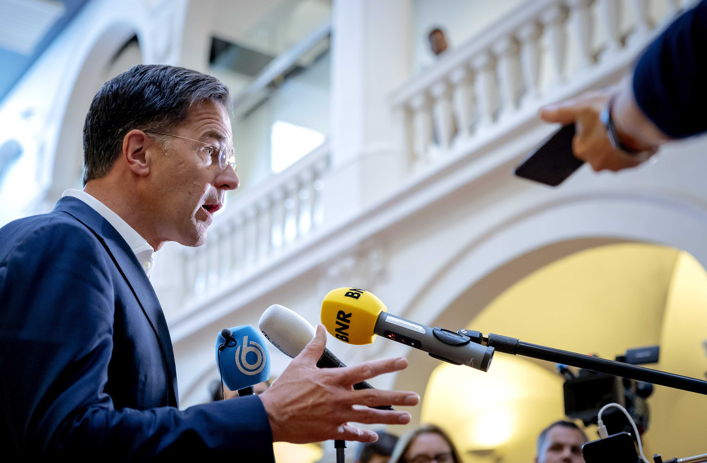 Rutte Intimiderend boerenprotest en gevaarlijke situaties zijn onacceptabel Foto AD.nl