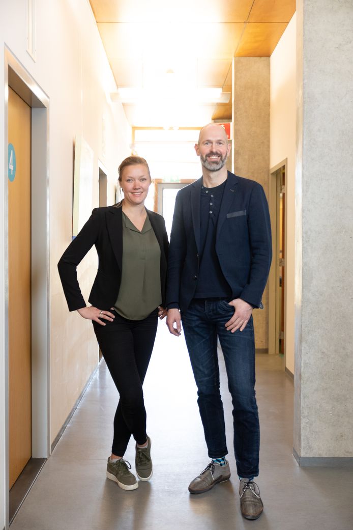 Marit Polman en Ton de Haan in Medisch Centrum Kortenoord.