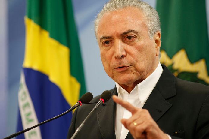De Braziliaanse president Michel Temer wil bewijs zien van de beschuldigingen.
