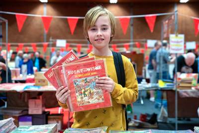 3500 euro voor De Snoezige Snowijt: fans tasten flink in de buidel op Suske en Wiske fanclubdag