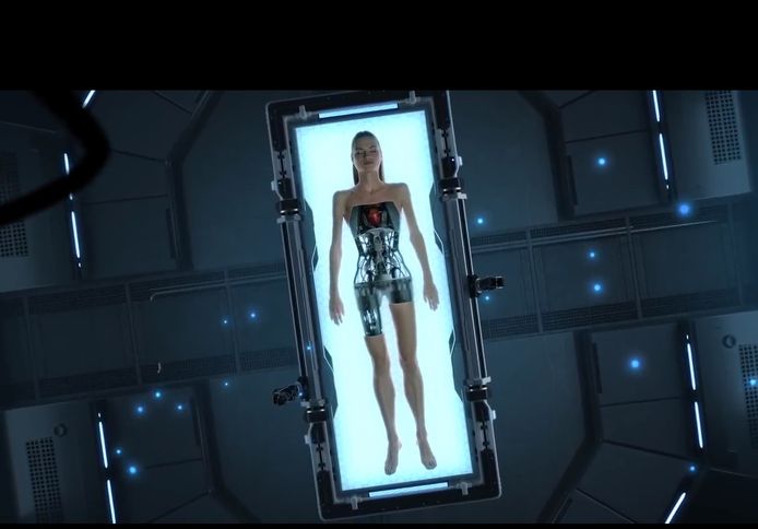 Een screenshot uit de film die Veldkamp Videoprodukties maakte voor high tech-bedrijf Sioux uit Eindhoven.