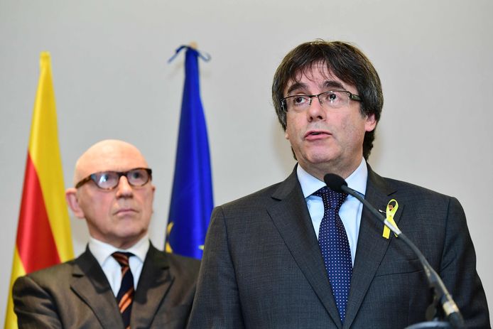 Advocaat  Paul Bekaert en Carles Puigdemont