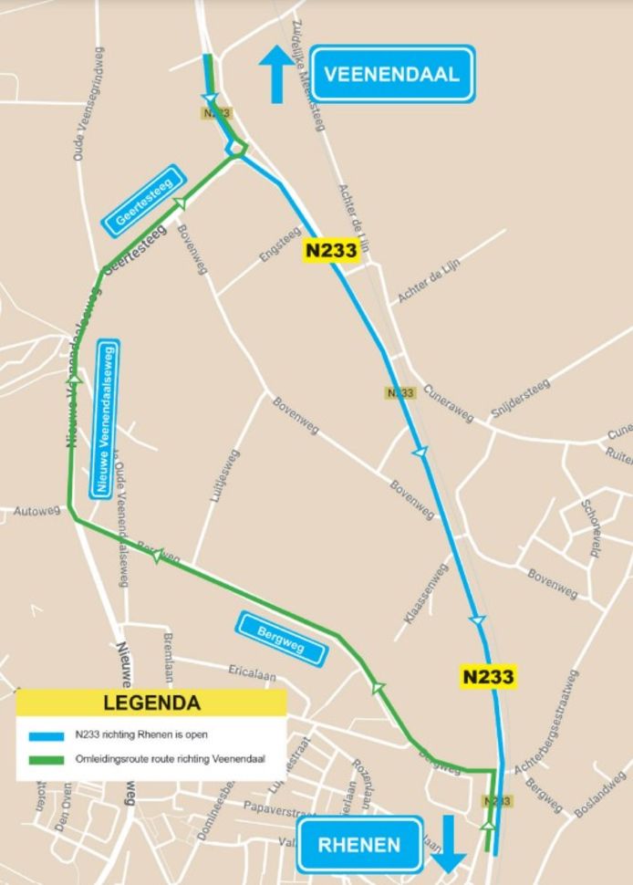 Omleidingsroute.