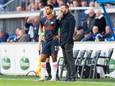 Ruud van Nistelrooij en Cody Gakpo eerder dit seizoen in Heerenveen, waar PSV wel won.