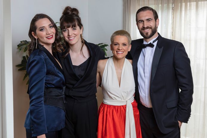 Delphine Gerard, Veerle Baetens, Selma Alaoui en Guillame Duhese kregen geen Oscar voor ‘Une Soeur’.
