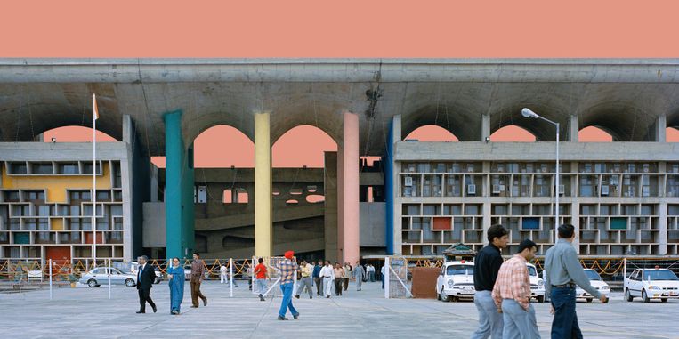 Zijn Ville Radieuse kon hij in Antwerpen nooit realiseren, maar twintig jaar later mocht Le Corbusier revanche nemen met het ontwerp van Chandigarh, de administratieve hoofdstad van Punjab, Beeld Bärbel Högner