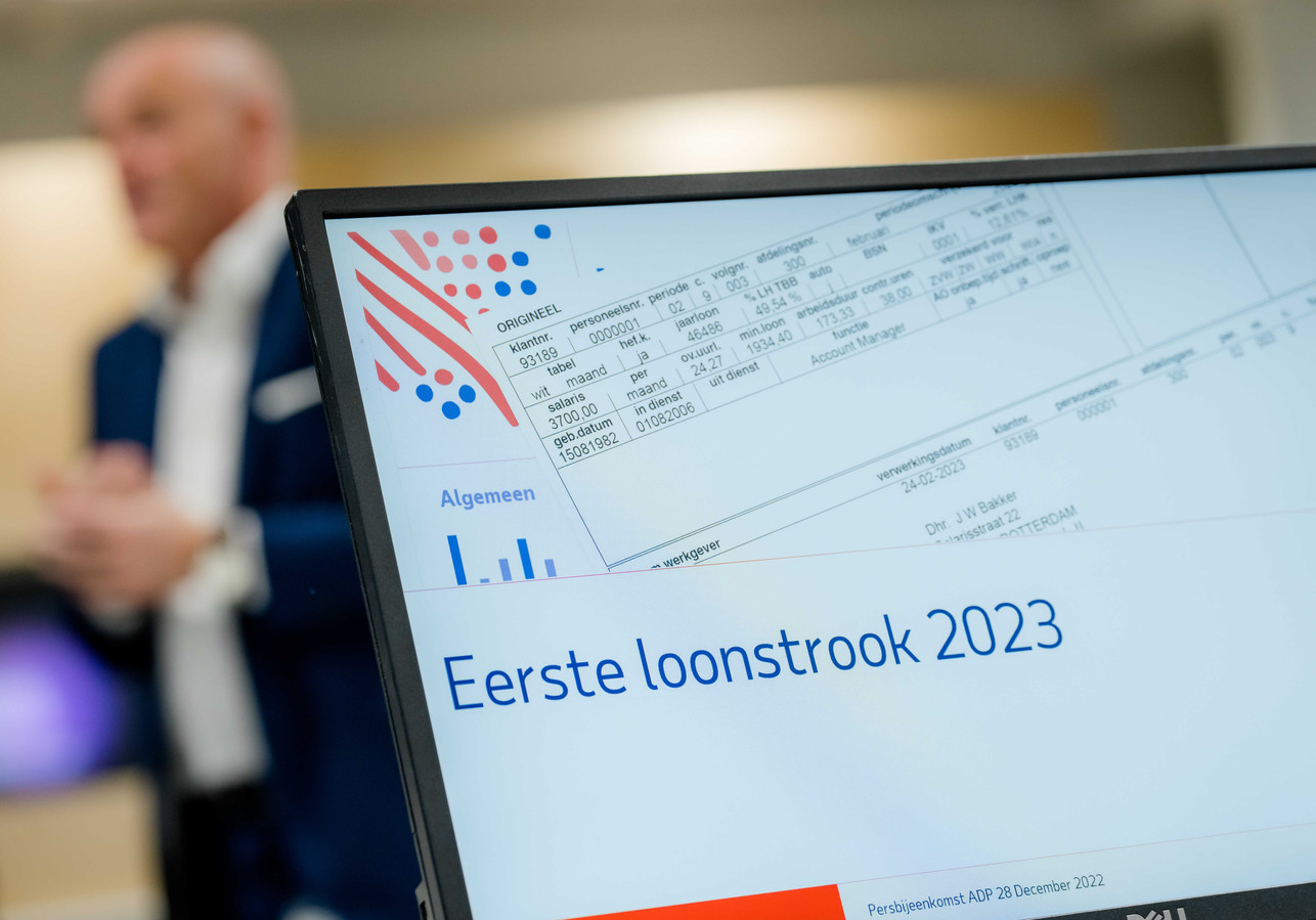 Eerste loonstrookje van het nieuwe jaar valt mee loon omhoog met