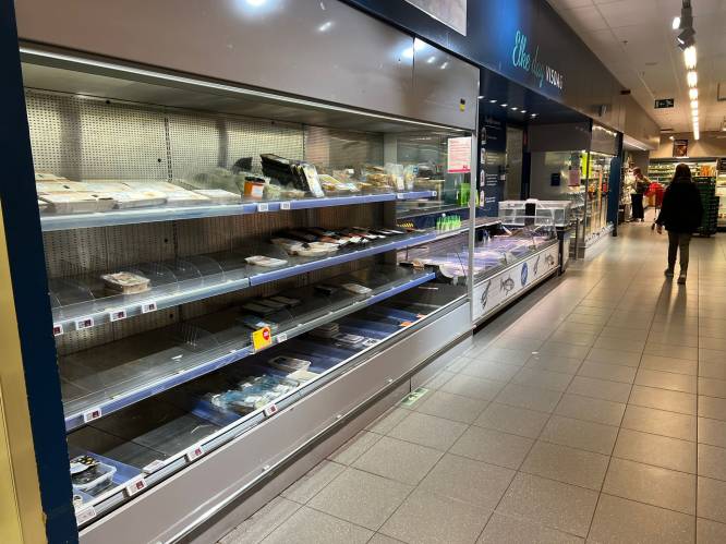 In deze Delhaize mocht je dit weekend niet kieskeurig zijn: “Al blij dat ze open zijn... Maar dit is wel héél erg”