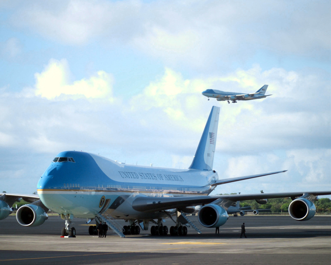 Incident op militaire basis waar Air Force One staat is wellicht misverstand Foto hln.be