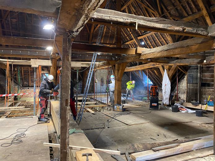 Dakrenovatie historisch stadhuis Hasselt