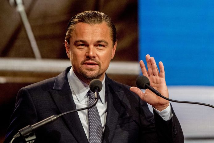Leonardo DiCaprio tijdens het jaarlijkse Goed Geld Gala in theater Carre