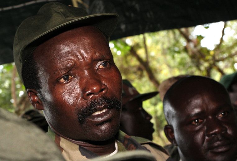 De leider van de Lord's Resistance Army, Joseph Kony, in 2006. Beeld ap