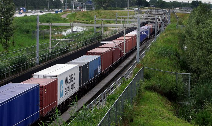 Een goederentrein.