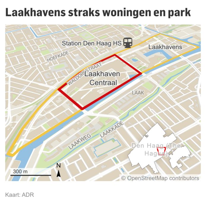 Het oude industriegebied Laakhavens ondergaat straks een metamorfose. In Laakhaven-Centraal komt een joekel van een park met een joekel van een ondergrondse parkeergarage.