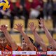 Volleyballers kansloos onderuit tegen Oekraïne