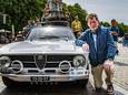 Pieter van Dijke bij de Alfa Romeo, die veel (emotionele) waarde voor hem heeft na het overlijden van zijn vrouw.