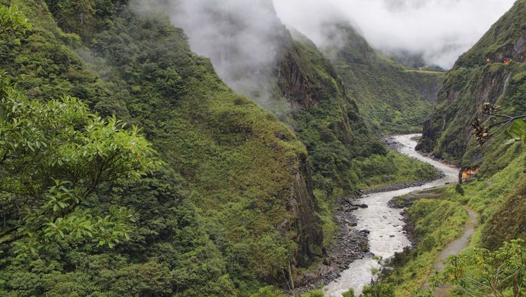 De Pastaza rivier in Ecuador Beeld thinkstock