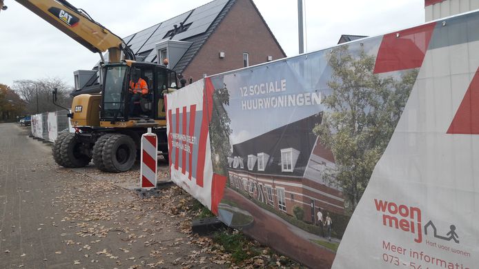 In Nijnsel worden momenteel twaalf sociale huurwoningen gebouwd aan de Huisakkerweg.
