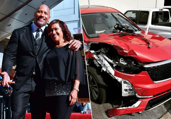 Dwayne Johnson en zijn moeder Ata Johnson in 2017 (links).