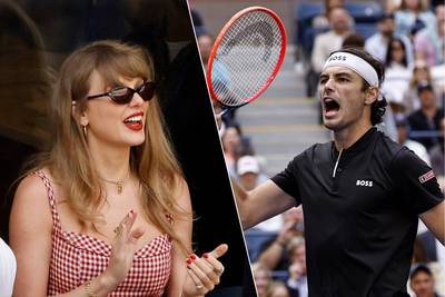 LIVE US OPEN. Crowd gets behind home hero Fritz who puts up a strong performance in the third set, Taylor Swift also cheers along