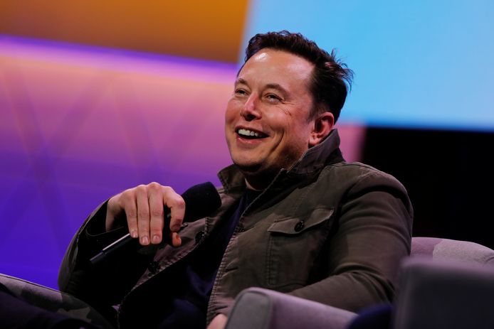 Elon Musk op gameconventie E3 in Los Angeles, Californië.