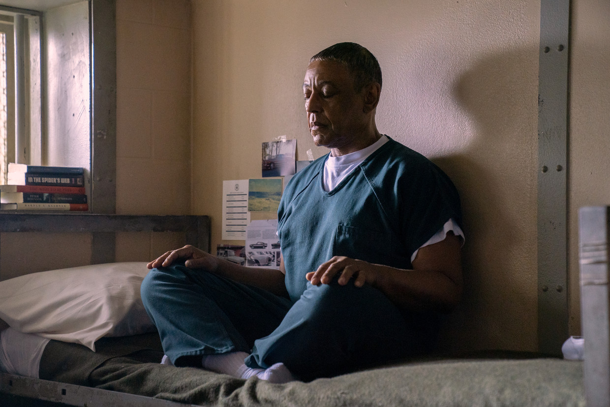 Giancarlo Esposito as Leo Pap in de aflevering 'Green' van Kaleidoscope. Beeld CLIFTON PRESCOD/NETFLIX