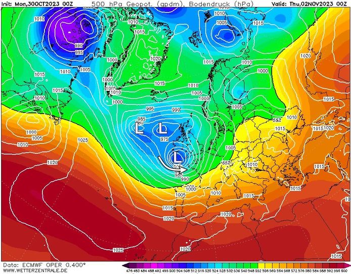 Deze week dient zich al een volgende Europese storm aan genaamd Ciarán.