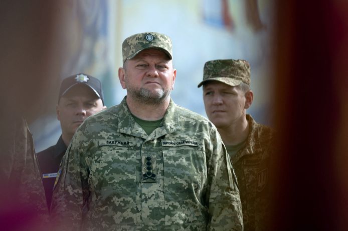 Valerij Zaloezjny, de voormalige opperbevelhebber van de Oekraïense krijgsmacht.