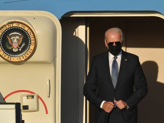 De eerste beelden van Joe Biden in België: extreme beveiliging en president met zijn karakteristieke zonnebril