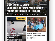 Ook op het strand of bij de tent is De Gelderlander dichtbij 