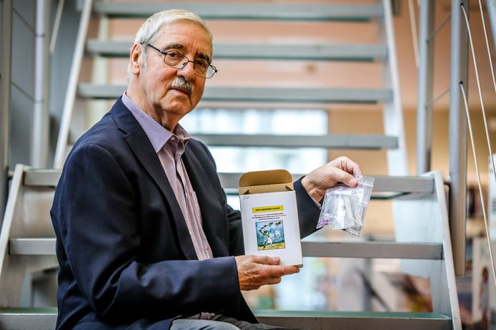 Guido Persoone ontwikkelde een edukit voor scholen om de gevolgen van sigarettenpeuken in het milieu aan te tonen