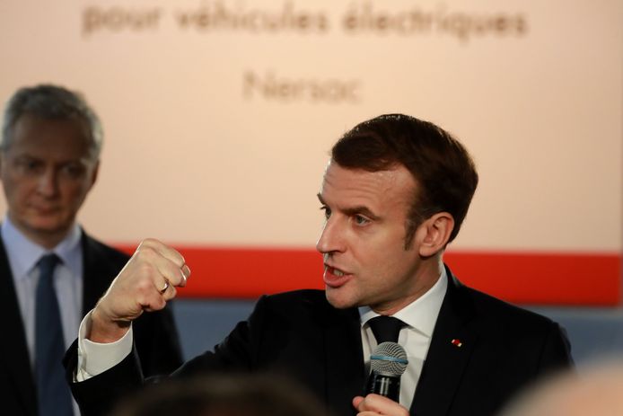 De Franse president Emmanuel Macron opende deze week de proeffabriek van SAFT (Société des Accumulateurs Fixes et de Traction), waar batterijen voor auto's worden ontwikkeld en geproduceerd