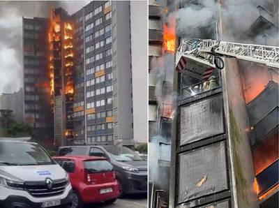 Appartementsblok in mum van tijd in lichterlaaie: 100 mensen geëvacueerd