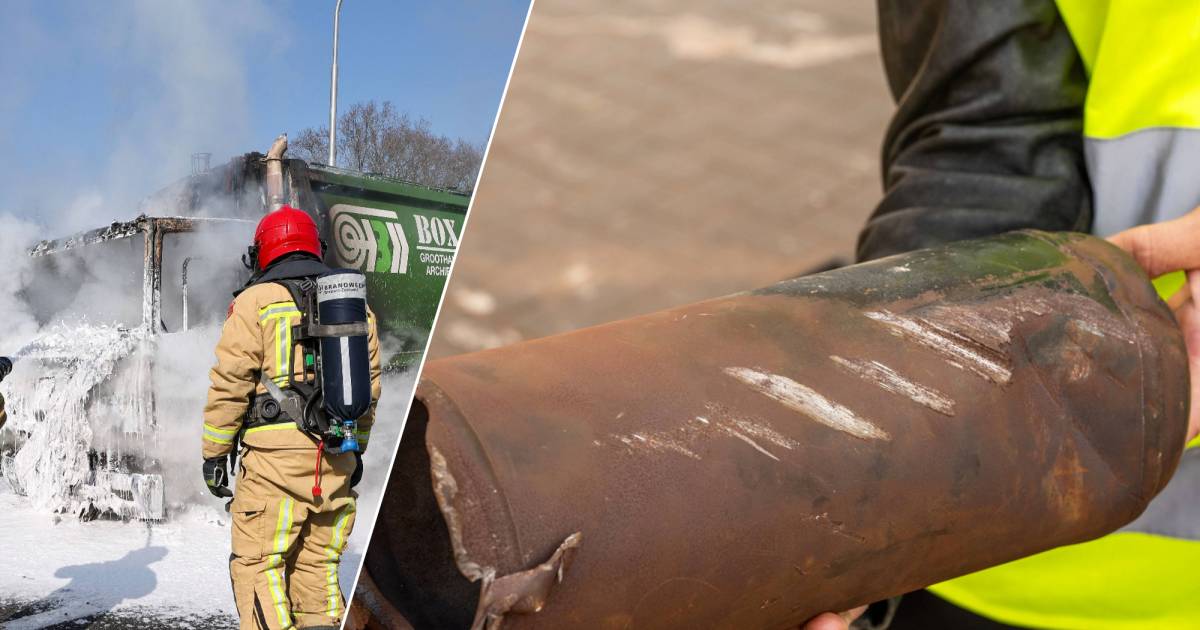 Nitrous oxide cylinders explode in the waste 'It's a wonder no one was