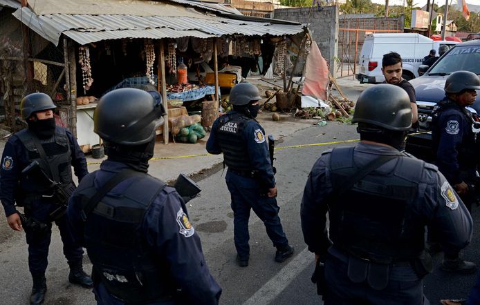 Mexicaanse politieagenten in Acapulco, in de staat Guerrero. Archieffoto.