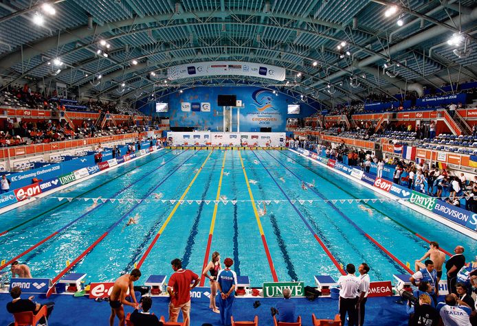 Geen wereldbeker zwemmen in het Pieter van den Hoogenband-stadion dit jaar.
