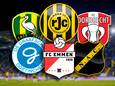 ADO, Roda, FC Dordrecht, De Graafschap, FC Emmen en NAC plaatsten zich voor de play-offs.
