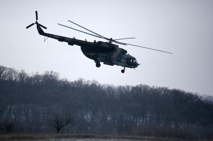 Archiefbeeld. Een Oekraïense helikopter.