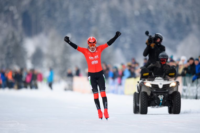 Marathonschaatsers Van der Tuin en Kiel winnen op Weissensee