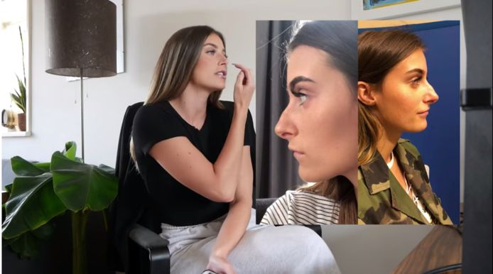 Demi toont foto's van hoe haar neus er vroeger uitzag